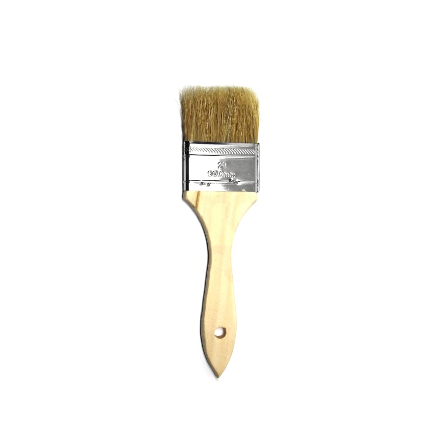 2" Natural Bristle and Wood Handle Chip Brush (pack of 24)