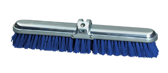 18" Deck scrub, stiff polypropylene, blue - pack of 12 (Copy)