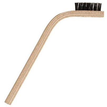 3 x 7 Row 0.006" Stainless Steel Wire Scratch Brush – 60° Bent Handle (pack of 12)