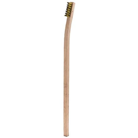 3 x 7 Row .006" Phosphor Bronze Bristle Long Handle Scratch Brush – Plywood Handle (pack of 12)