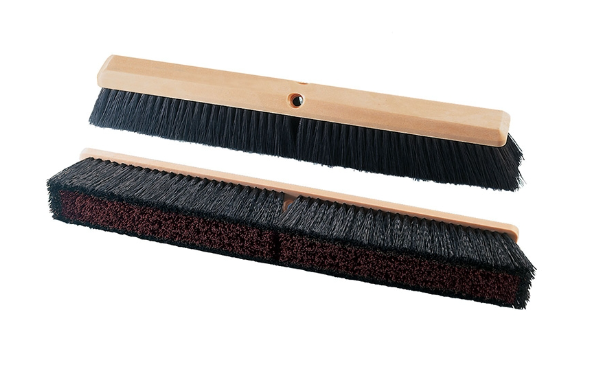 18" all purpose stiff center & fine border broom (handle sold separately) pack of 12