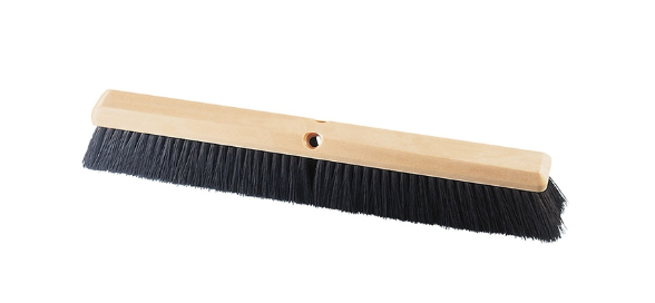 24" black polypropylene perma poly broom (handle sold separately) pack of 12