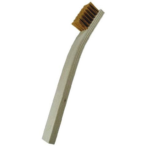 4 x 7 Row 0.006" Brass Wire Heavy-Duty Scratch Brush (pack of 12)