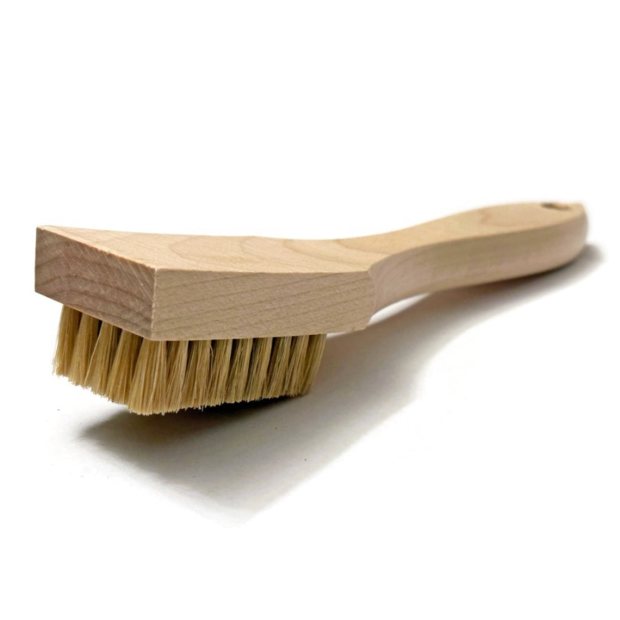 5 x 9 Row Hog Bristle Scratch Brush – Shaped Wood Handle (pack of 12)