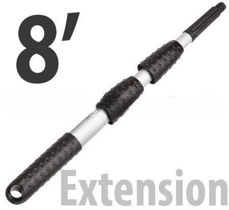 Hood cleaning kit with metal adjustable angle adapter