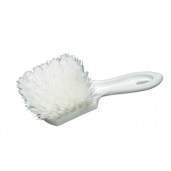 9" Stiff Nylon Brush – White (pack of 12)