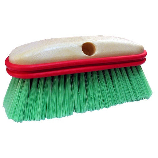 10" Vehicle Wash Brush – Green Polyester Bristles (pack of 12)