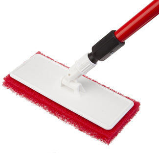 Hood cleaning kit with metal adjustable angle adapter