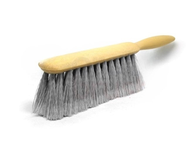 8-1/2" Bench brush, gray flagged styrene, plastic handle (pack of 12)
