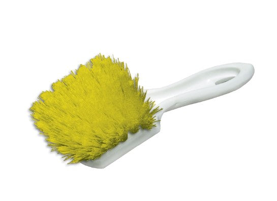 9" Utility Brush -  Polypropylene Bristle and Foam Block - 12 Pack
