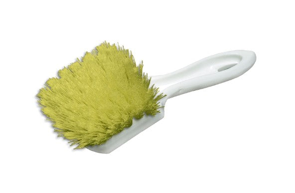 9" Medium Polypropylene Scrub Brush – Yellow (pack of 12)