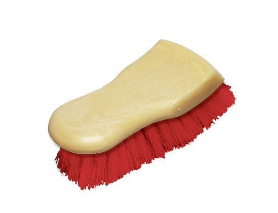 6" Swiss-Style Brush – Red Polypropylene Bristles (pack of 12)
