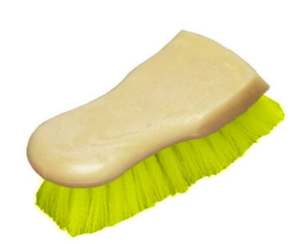 6" Swiss-Style Brush – Yellow Polypropylene Bristles (pack of 12)