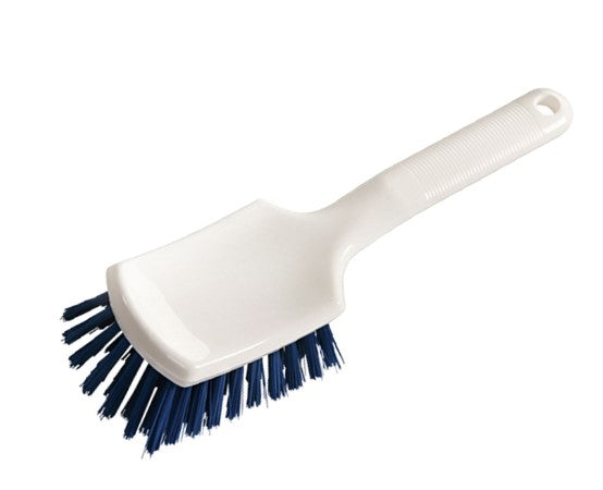 10" Short Handle Utility Brush – Blue Polyester Bristles (pack of 10)