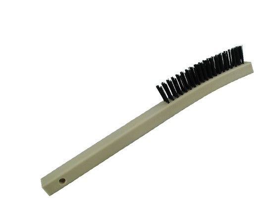 4-Row Wood Long Handle Scratch Brush – Stainless Steel (pack of 12)
