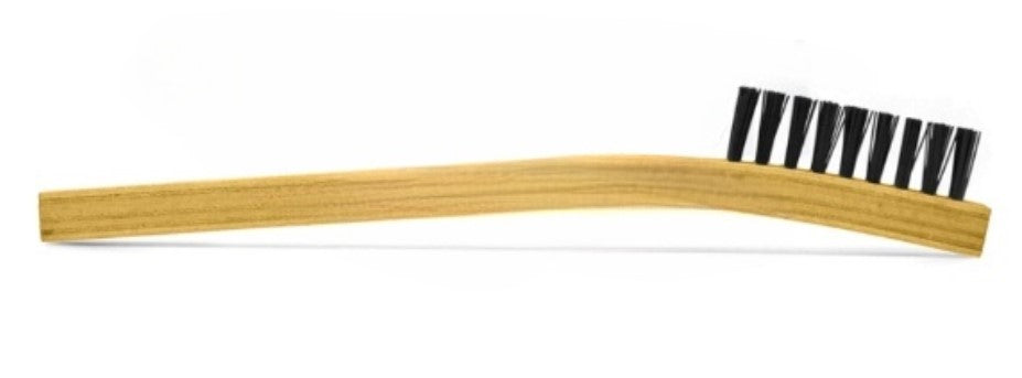 2 x 9 Row Nylon Bristle Scratch Brush – Wood Handle (0.018" Bristles) (pack of 12)