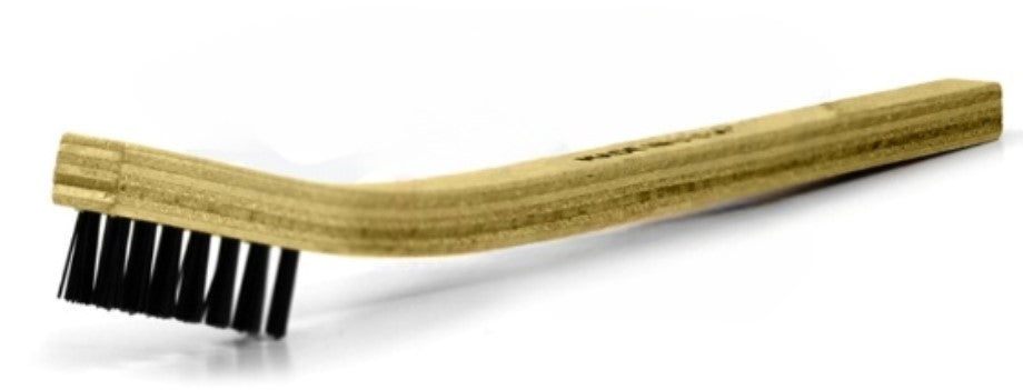 3 x 7 Row Nylon Bristle Scratch Brush – Plywood Handle (0.018" Bristles) (pack of 12)