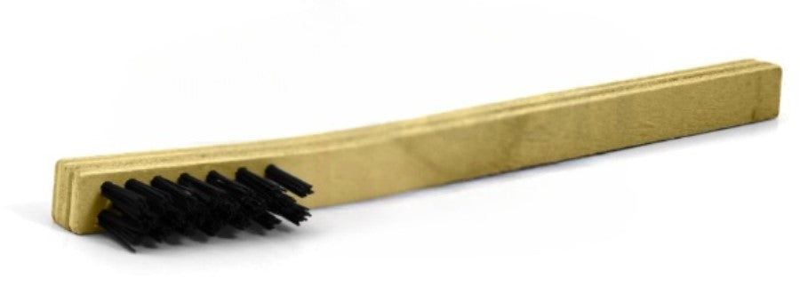 3 x 7 Row Nylon Bristle Scratch Brush – Plywood Handle (0.018" Bristles) (pack of 12)