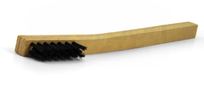 3 x 7 Row Nylon Bristle Scratch Brush – Plywood Handle (0.012" Bristles) (pack of 12)