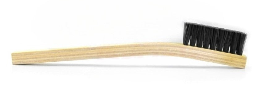 4 x 9 Row Nylon Bristle Large Scratch Brush – Plywood Handle (0.018" Bristles) (pack of 12)