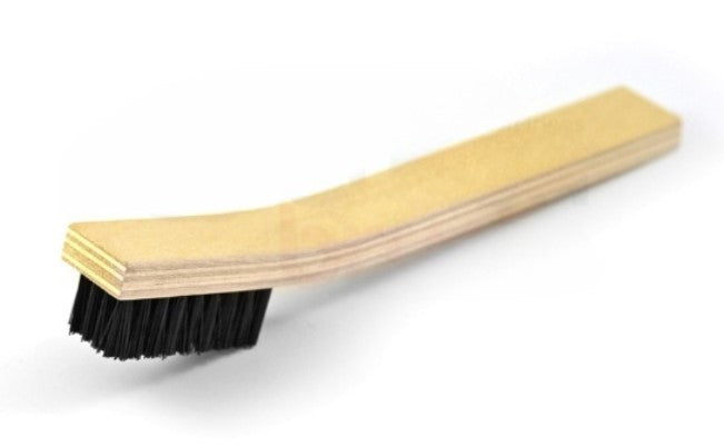 4 x 9 Row Nylon Bristle Large Scratch Brush – Plywood Handle (0.018" Bristles) (pack of 12)