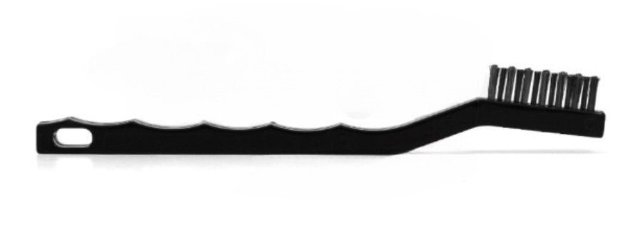 3 x 7 Row Carbon Steel Bristle Scratch Brush – Plastic Handle (0.006" Bristles) (pack of 12)