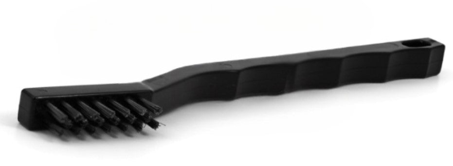 3 x 7 Row Carbon Steel Bristle Scratch Brush – Plastic Handle (0.006" Bristles) (pack of 12)