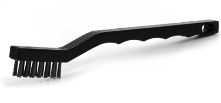 3 x 7 Row Carbon Steel Bristle Scratch Brush – Plastic Handle (0.006" Bristles) (pack of 12)