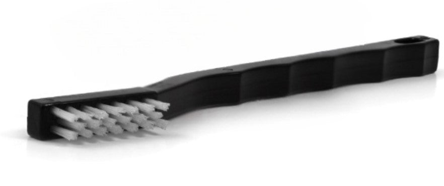 3 x 7 Row Nylon Bristle Scratch Brush – Plastic Handle (0.016" Bristles) (pack of 12)