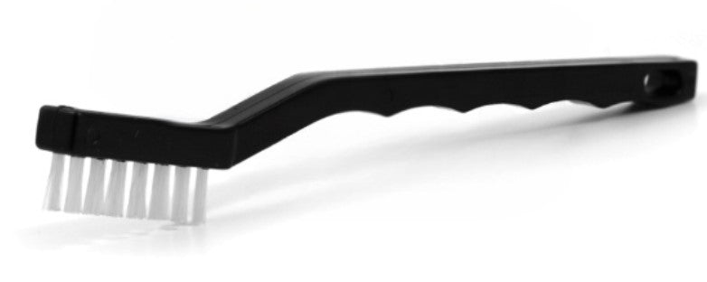 3 x 7 Row Nylon Bristle Scratch Brush – Plastic Handle (0.016" Bristles) (pack of 12)