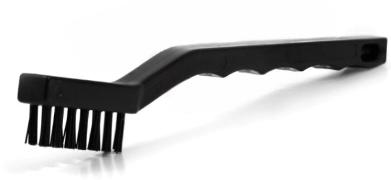 3 x 7 Row Nylon Bristle Scratch Brush – Plastic Handle (0.020" Bristles) (pack of 12)