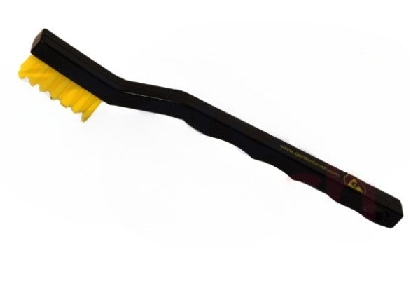 ESD-Safe Stiff Nylon Bristle Brush – Conductive Plastic Handle (0.016") (pack of 12)