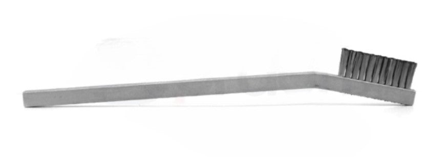 2 x 11 Row Stainless Steel Hand-Laced Scratch Brush – Aluminum Handle (0.003") (pack of 12)