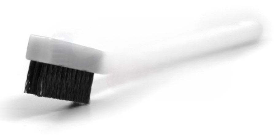 3 x 11 Row Titanium Bristle Scratch Brush – Acetal Handle (0.008") (pack of 6)