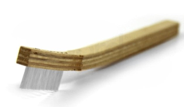 1 x 10 Row Nylon Scratch Brush – Plywood Handle (pack of 12)