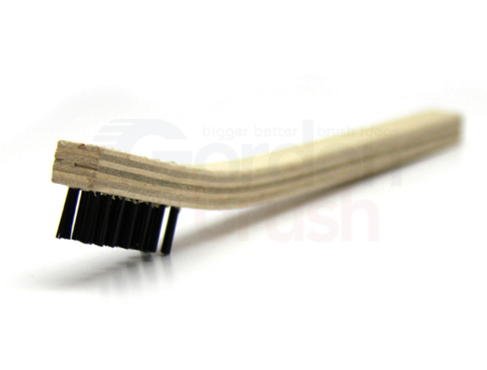 3 x 7 Row Nylon Scratch Brush – Plywood Handle (pack of 12)