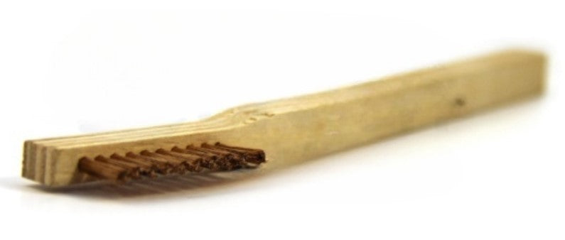 1 x 10 Row Phosphor Bronze Scratch Brush – Plywood Handle (pack of 12)
