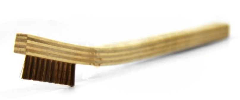 1 x 10 Row Phosphor Bronze Scratch Brush – Plywood Handle (pack of 12)