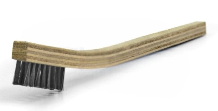 2 x 8 Row Stainless Steel Scratch Brush – Plywood Handle (pack of 12)