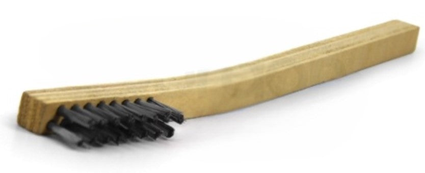 2 x 8 Row Stainless Steel Scratch Brush – Plywood Handle (pack of 12)