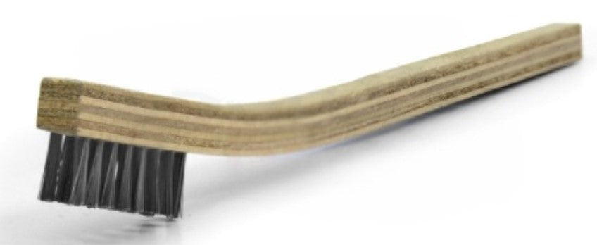 2 x 8 Row Stainless Steel Scratch Brush – Plywood Handle (pack of 12)