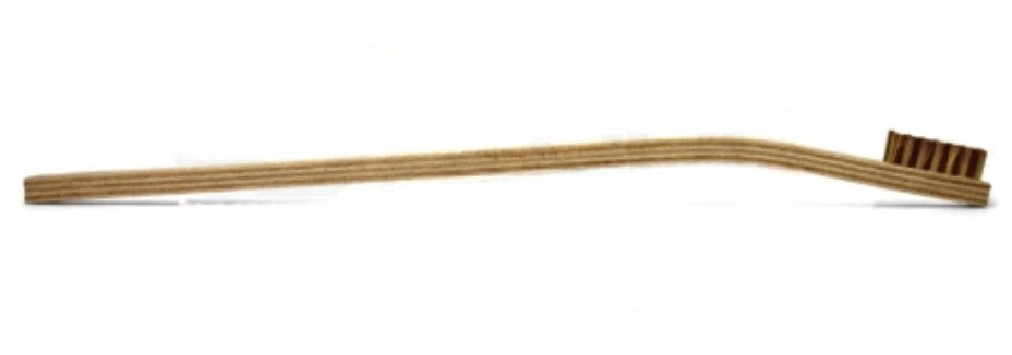 3 x 7 Row Brass Bristle Long Handle Scratch Brush – Plywood Handle (pack of 12)