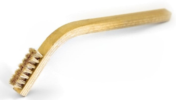 3 x 7 Row Horse Hair Bristle Scratch Brush – 60° Bent Handle (pack of 12)