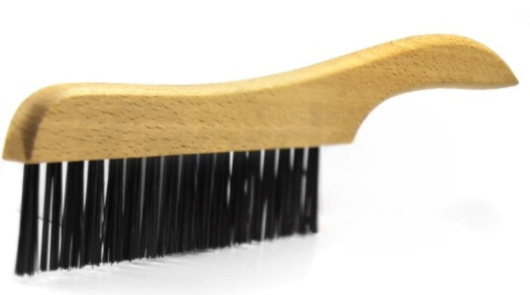 1 x 17 Row Carbon Steel Wire Shoe Handle Scratch Brush (pack of 12)