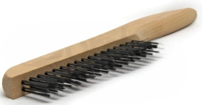 2 x 17 Row Carbon Steel Wire Shoe Handle Scratch Brush (pack of 12)