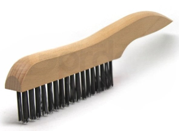 2 x 17 Row Carbon Steel Wire Shoe Handle Scratch Brush (pack of 12)