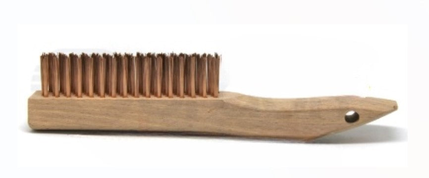 4 x 16 Row Phosphor Bronze Wire Shoe Handle Scratch Brush (pack of 12)