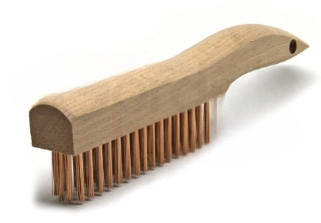 4 x 16 Row Phosphor Bronze Wire Shoe Handle Scratch Brush (pack of 12)