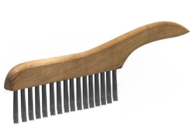 1 x 17 Row Stainless Steel Wire Shoe Handle Scratch Brush (pack of 12)