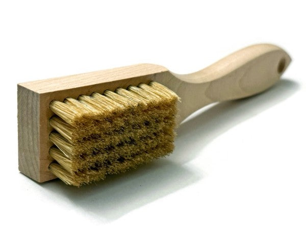 5 x 9 Row Hog Bristle Scratch Brush – Shaped Wood Handle (pack of 12)